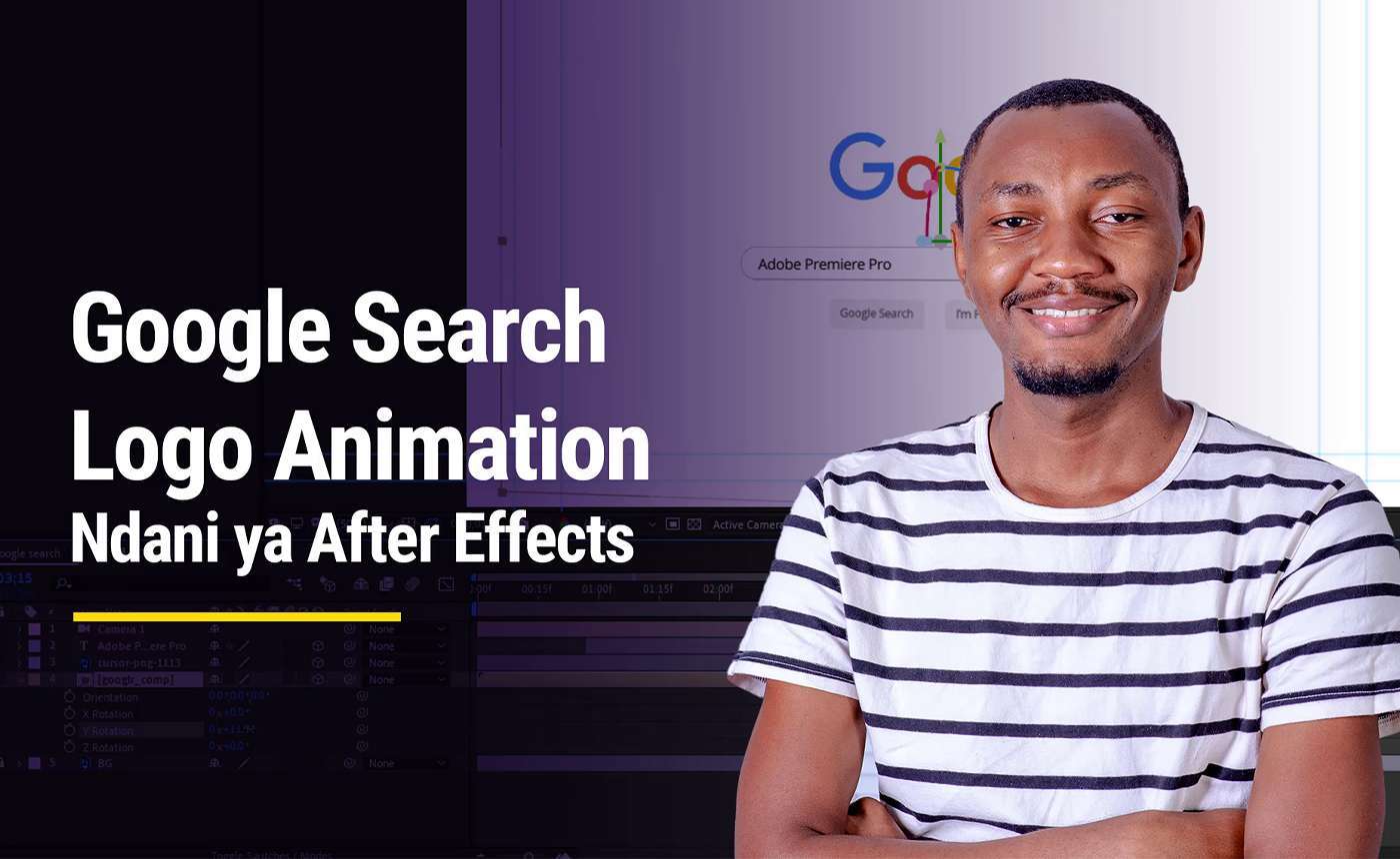 Design Google Search Logo Animation kwa kutumia Adobe After Effects