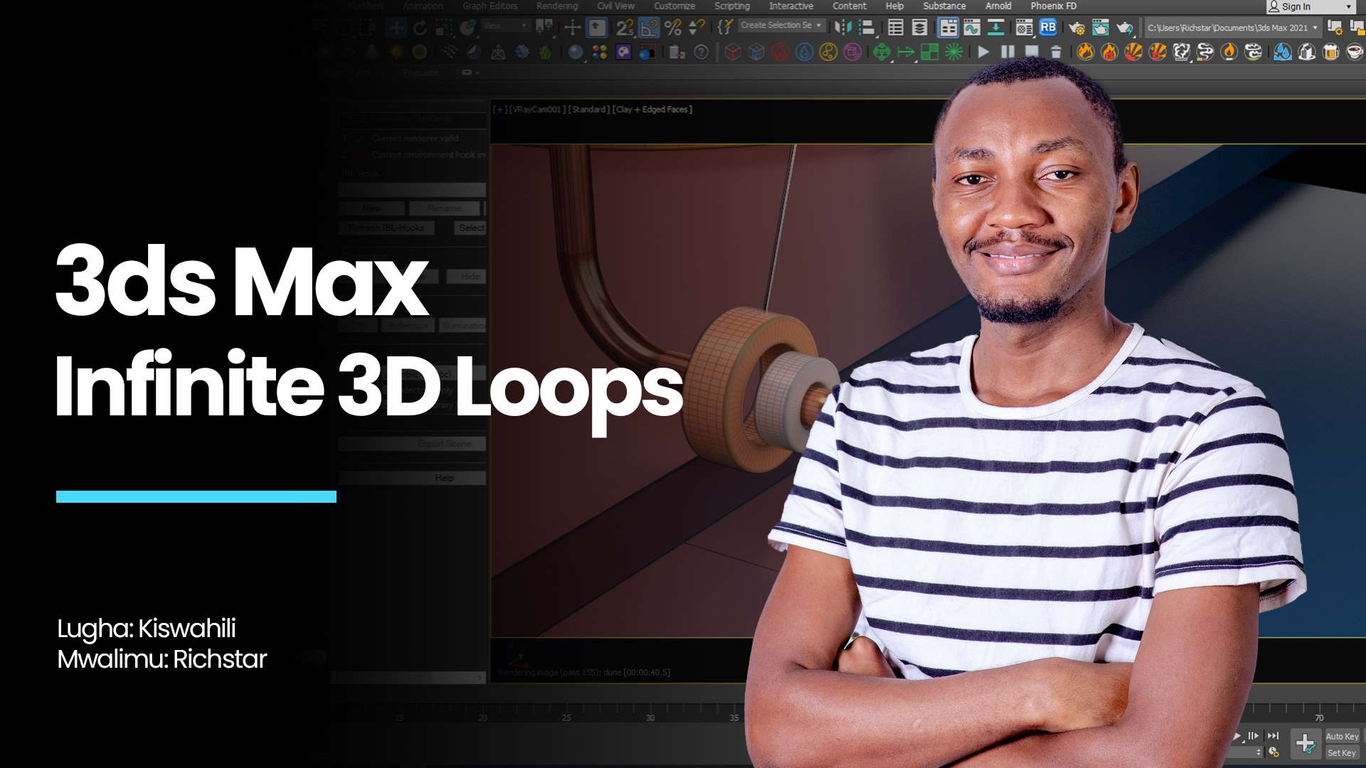 Design Infinite 3D Loops kwa kutumia 3ds Max